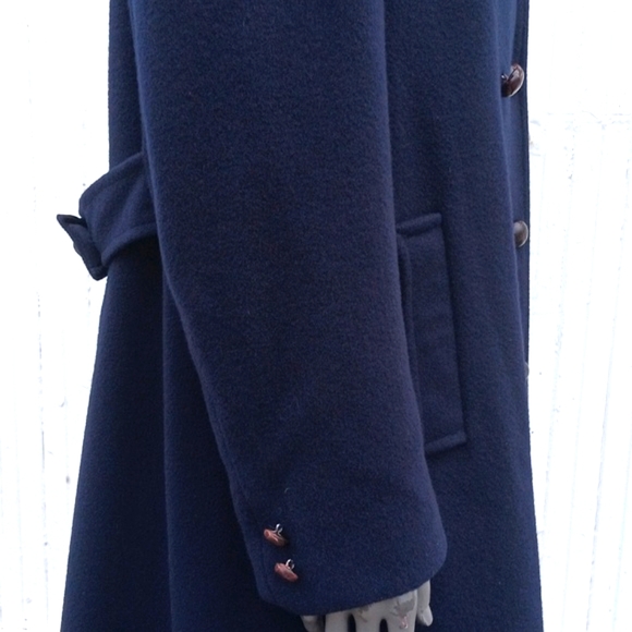 FORECASTER OF BOSTON ⁰ VINTAGE PURE WOOL DOUBLE BREASTED FULL LENGTH COAT - Picture 10 of 17